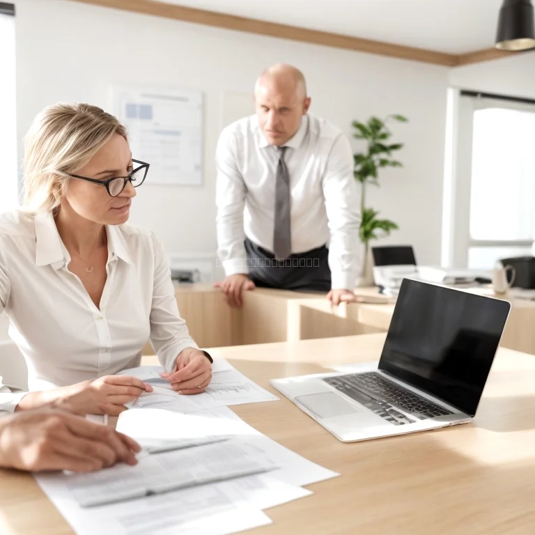 مستشار قانوني يناقش صفقة عقارية